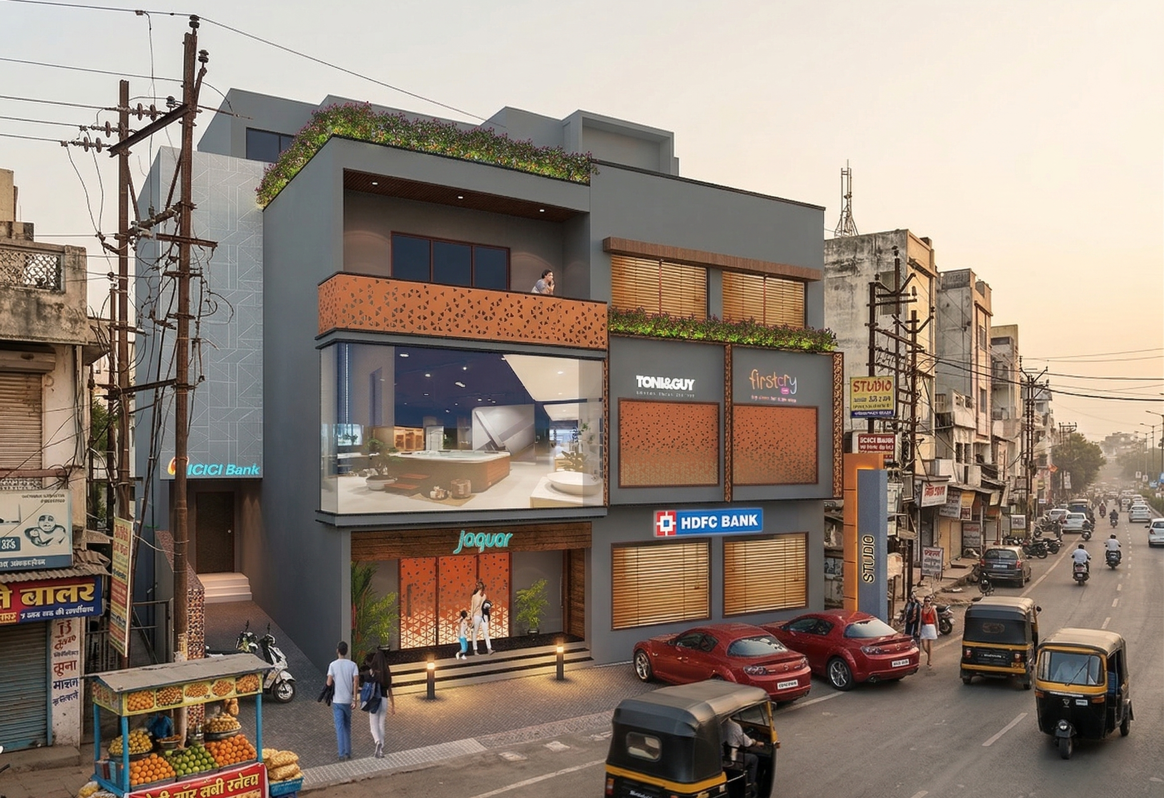 Modern commercial architecture in Indore by Studio23